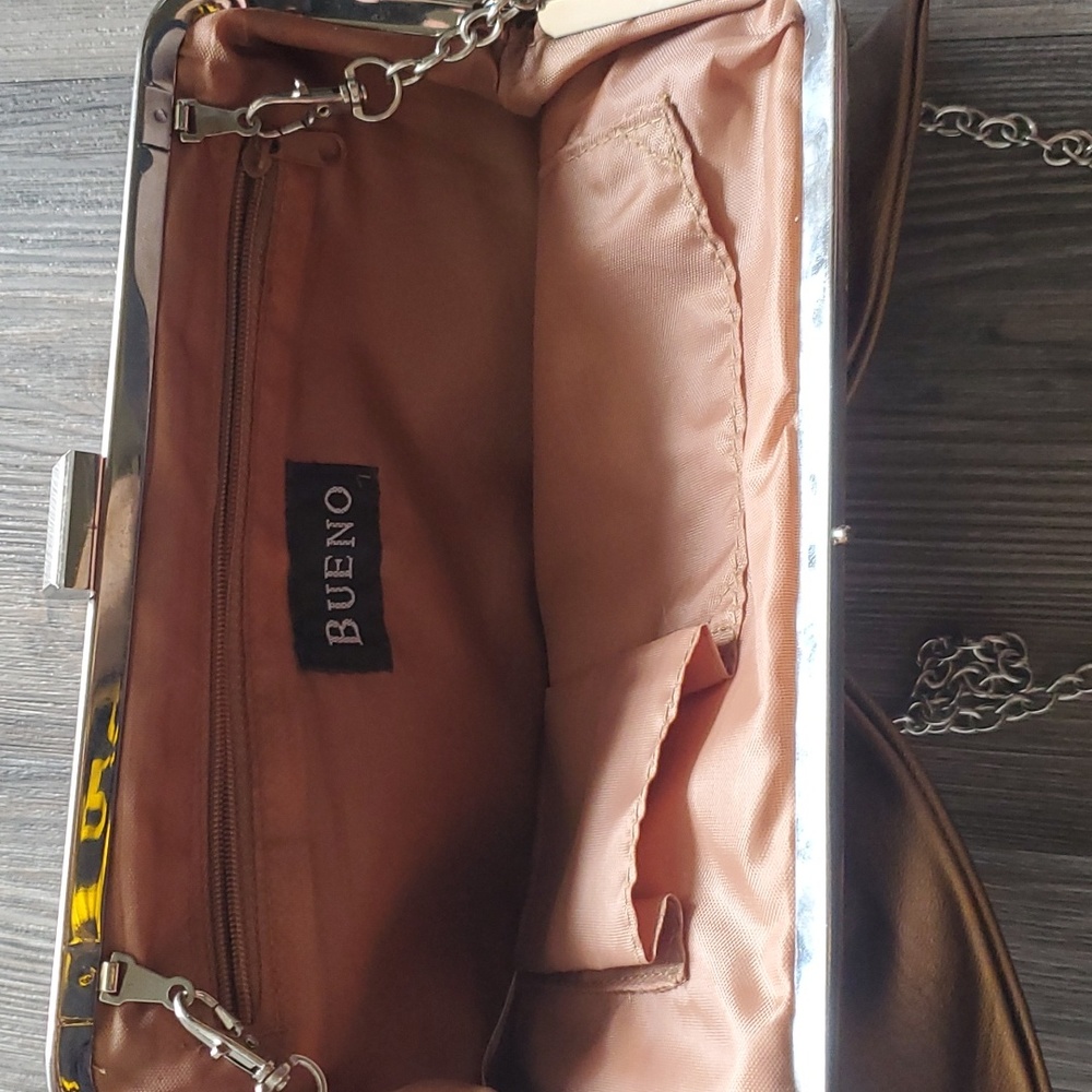 Copper crossbody coverts to clutch purse vintage style bow - Picture 5 of 5